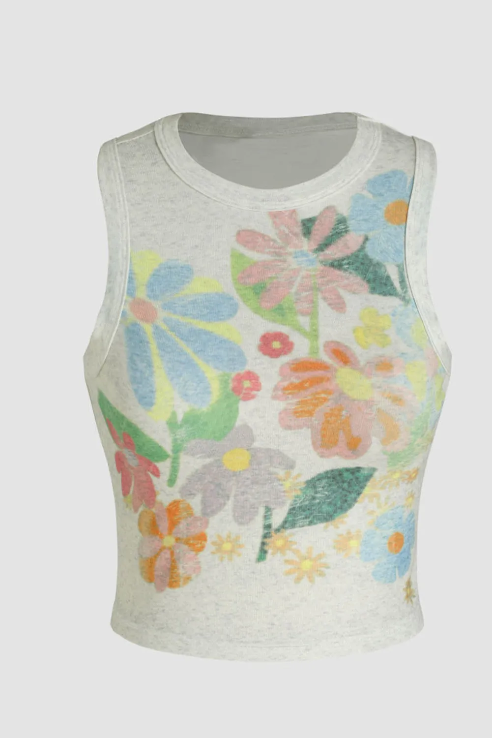 🌼 Flower Round Neck Tank 🌼