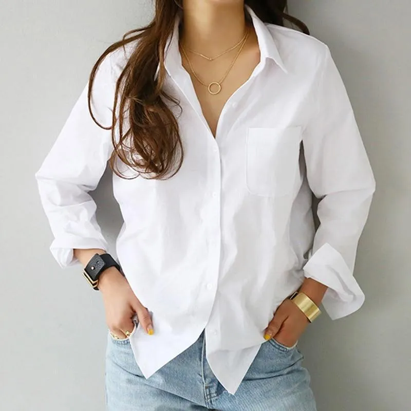 2020 Spring Women White Shirt
