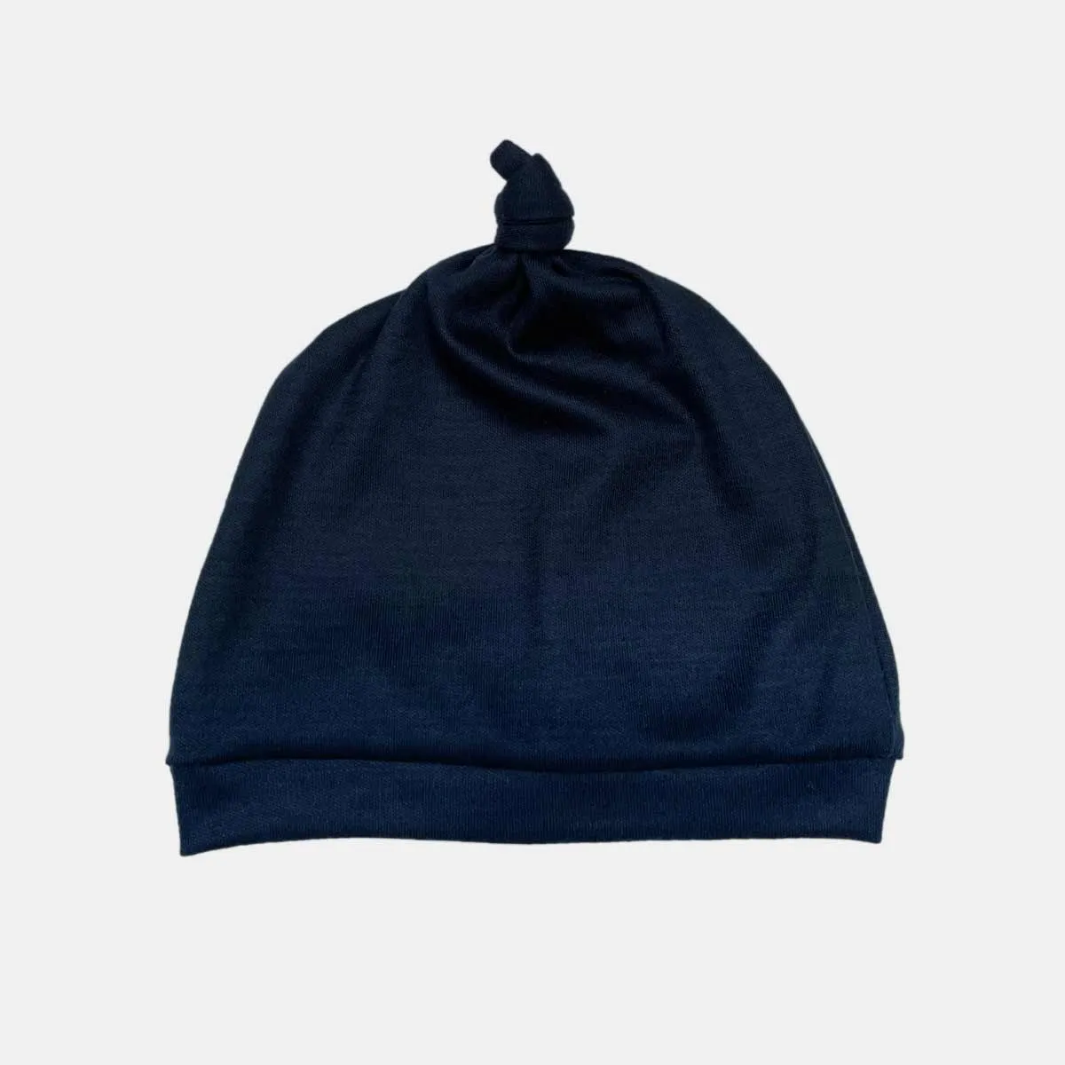 905K1 Knot Beanie Navy 220gsm