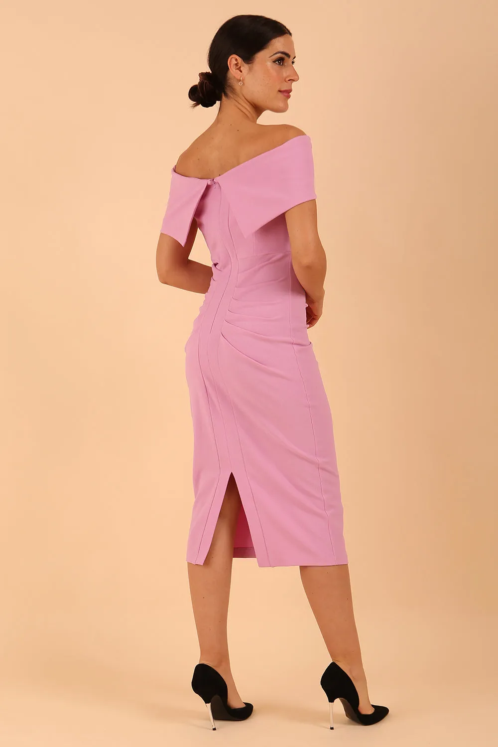 Amelia Off Shoulder Pencil dress
