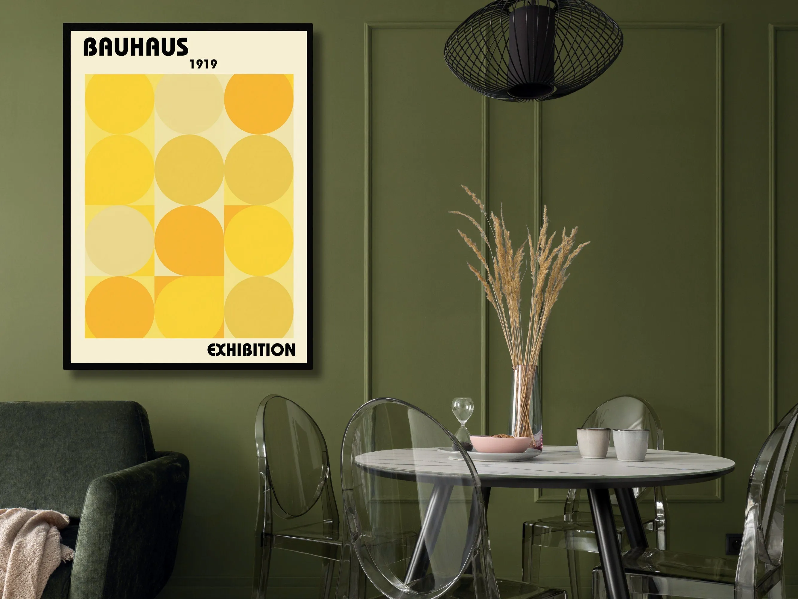 Bauhaus Exhibition 1919 Wall Art, Minimalist Geometric Print, Abstract Poster, Modern Home Decor