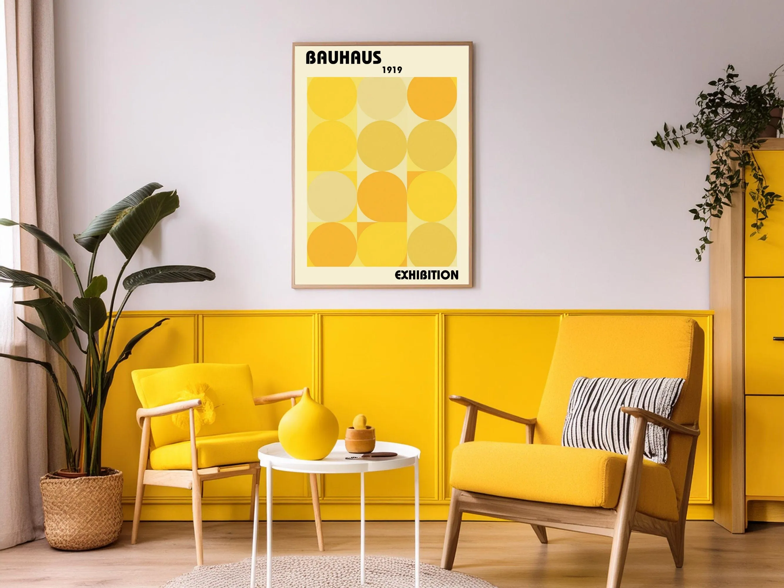Bauhaus Exhibition 1919 Wall Art, Minimalist Geometric Print, Abstract Poster, Modern Home Decor