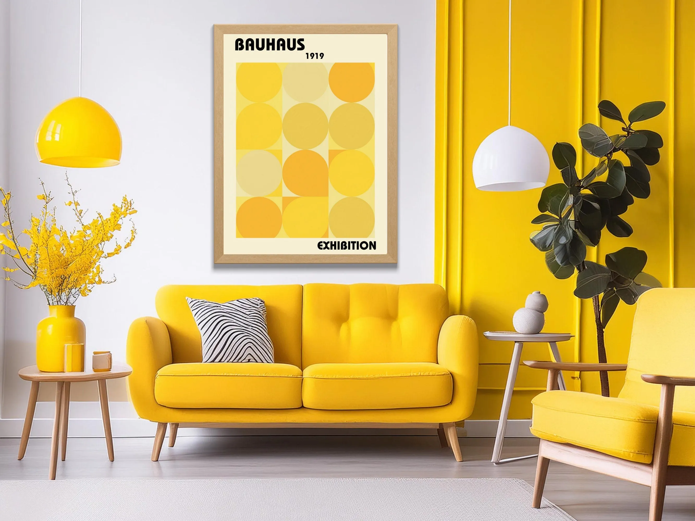 Bauhaus Exhibition 1919 Wall Art, Minimalist Geometric Print, Abstract Poster, Modern Home Decor