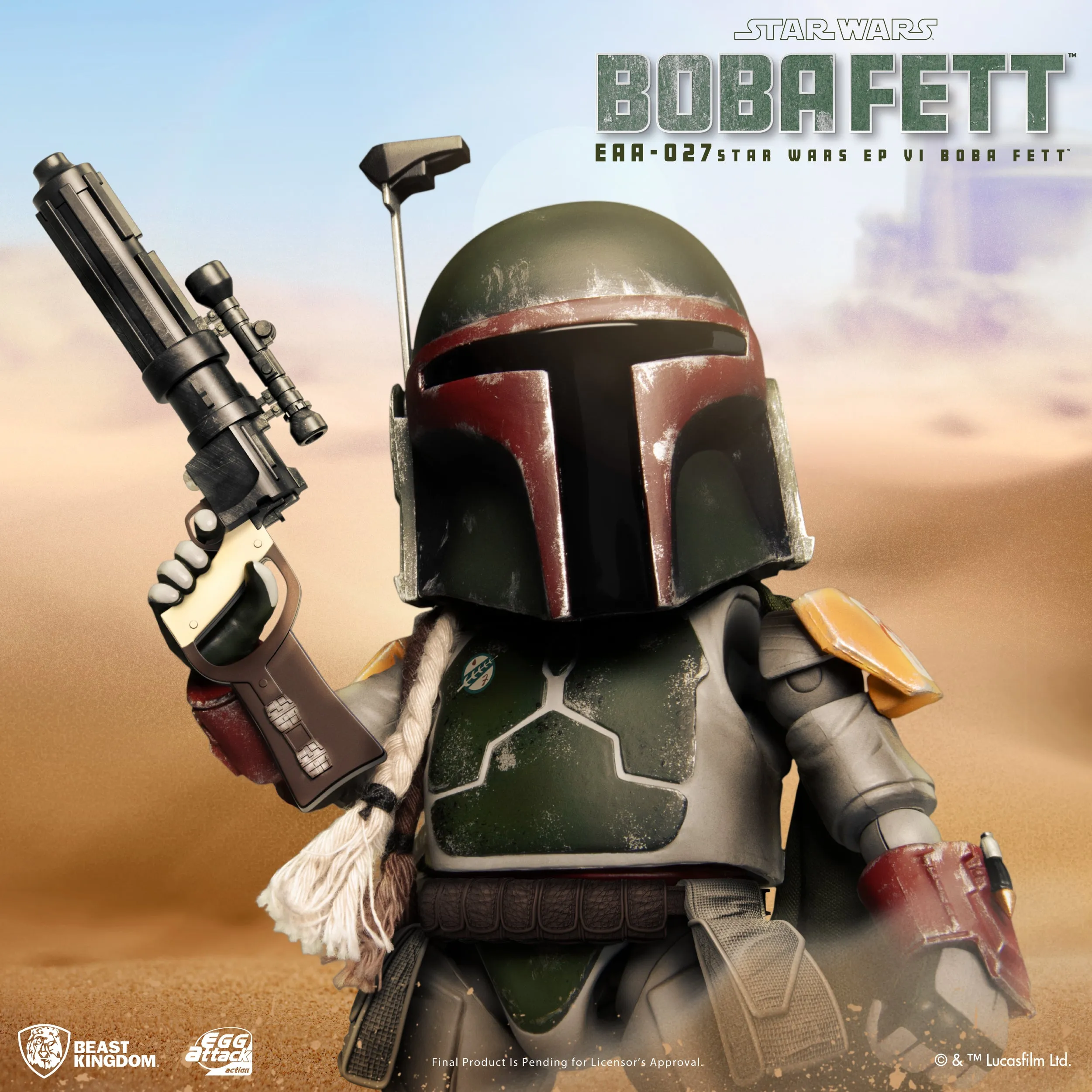 Beast Kingdom EAA-027 Star Wars Return of the Jedi Episode VI: Boba Fett Egg Attack Action Figure