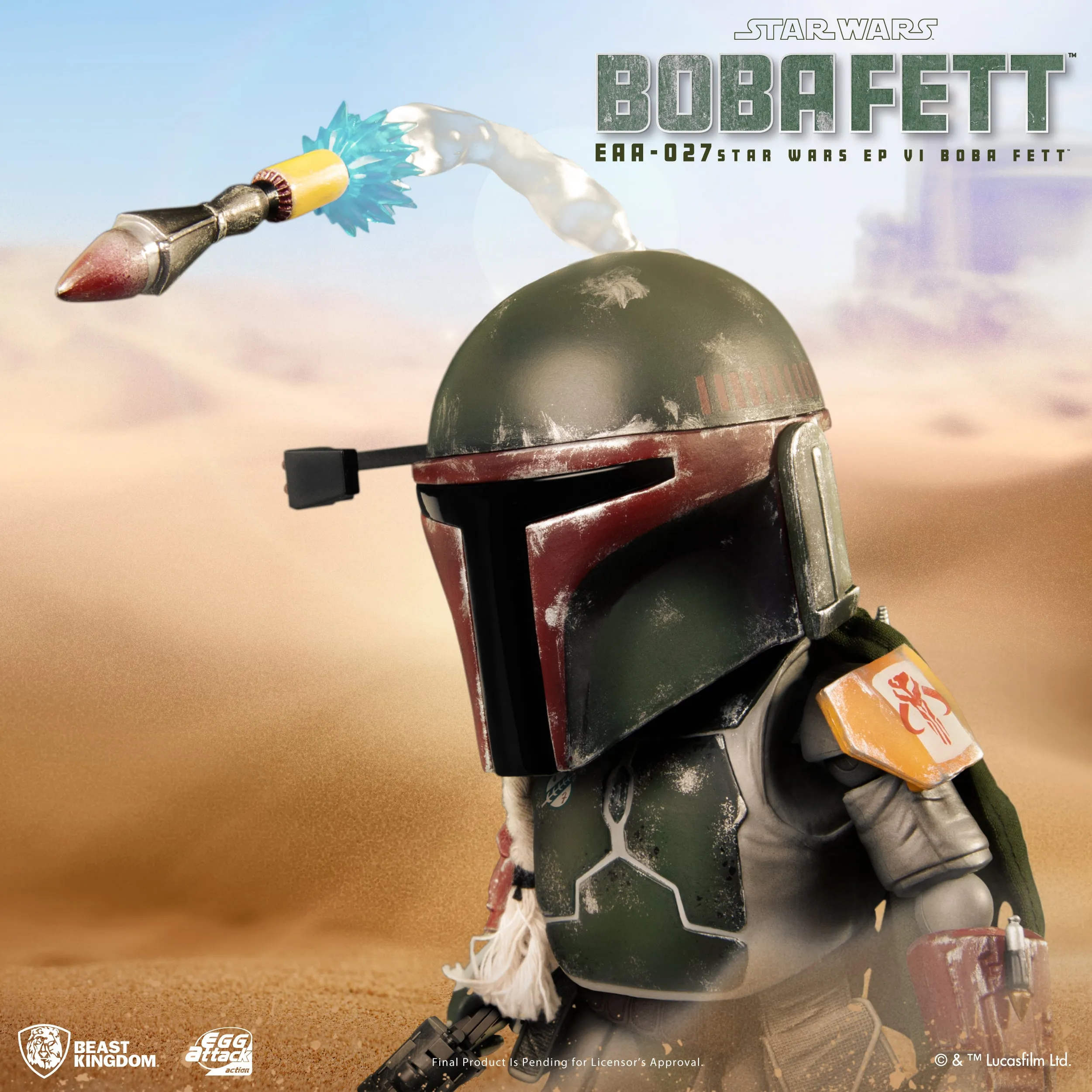 Beast Kingdom EAA-027 Star Wars Return of the Jedi Episode VI: Boba Fett Egg Attack Action Figure