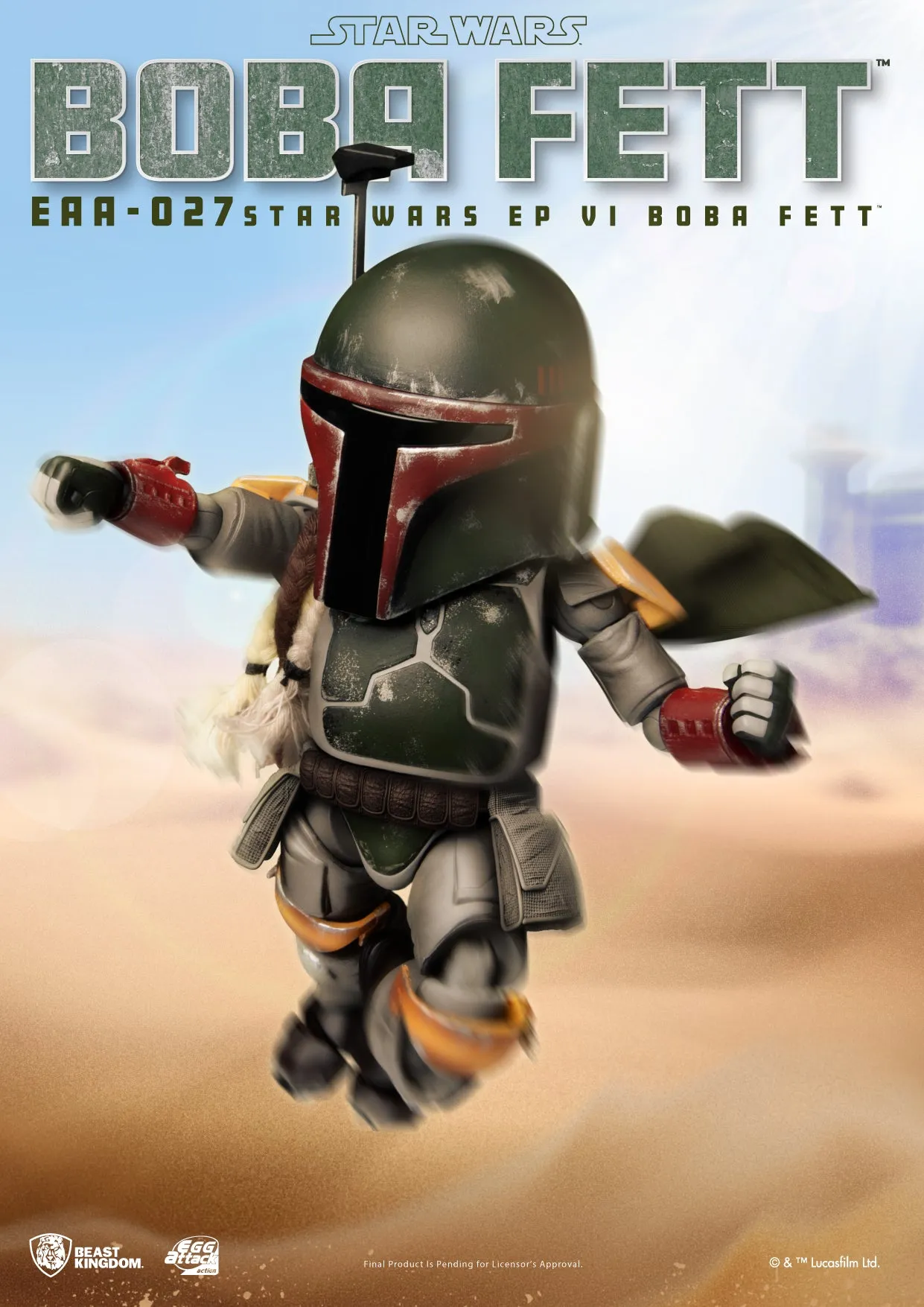 Beast Kingdom EAA-027 Star Wars Return of the Jedi Episode VI: Boba Fett Egg Attack Action Figure