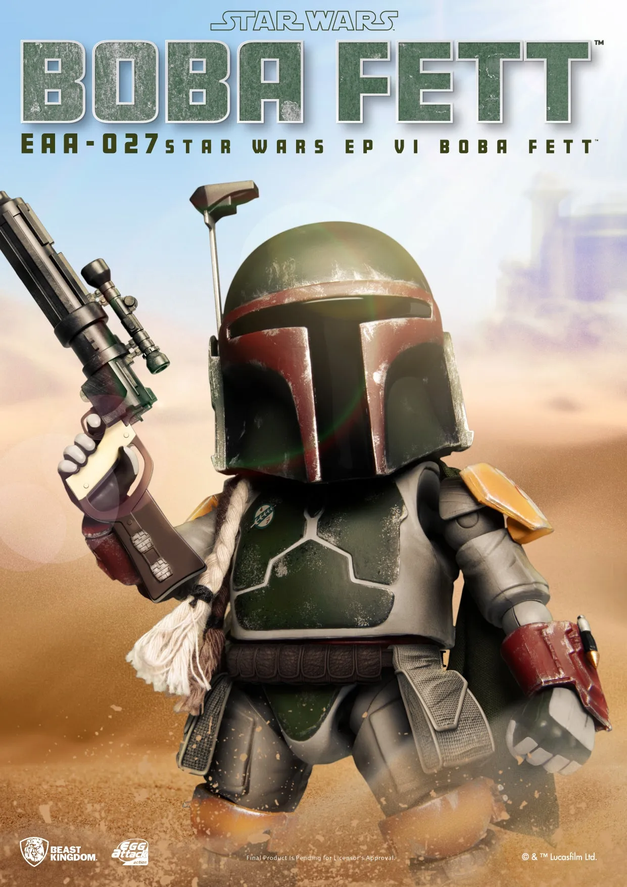 Beast Kingdom EAA-027 Star Wars Return of the Jedi Episode VI: Boba Fett Egg Attack Action Figure