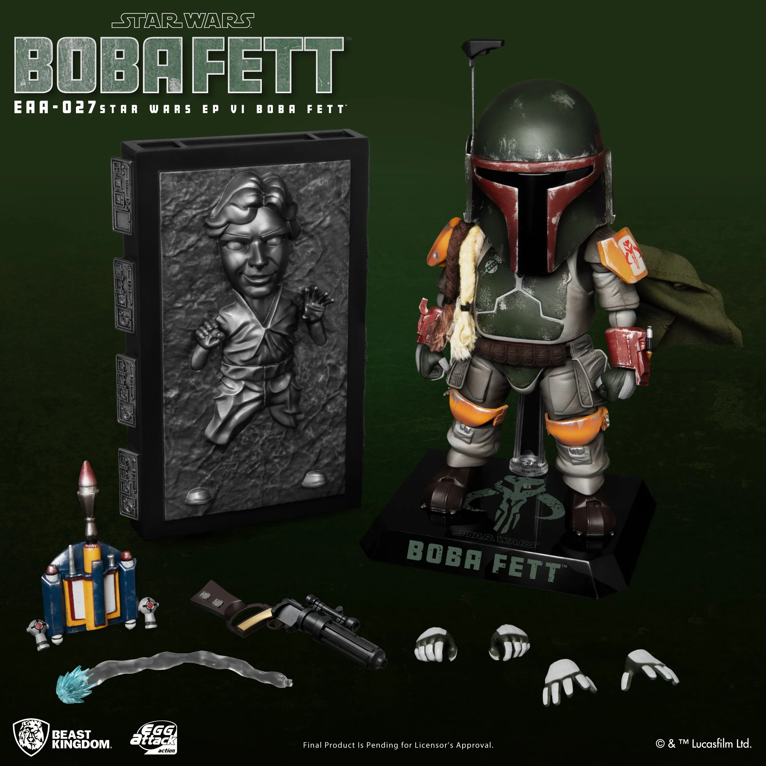 Beast Kingdom EAA-027 Star Wars Return of the Jedi Episode VI: Boba Fett Egg Attack Action Figure