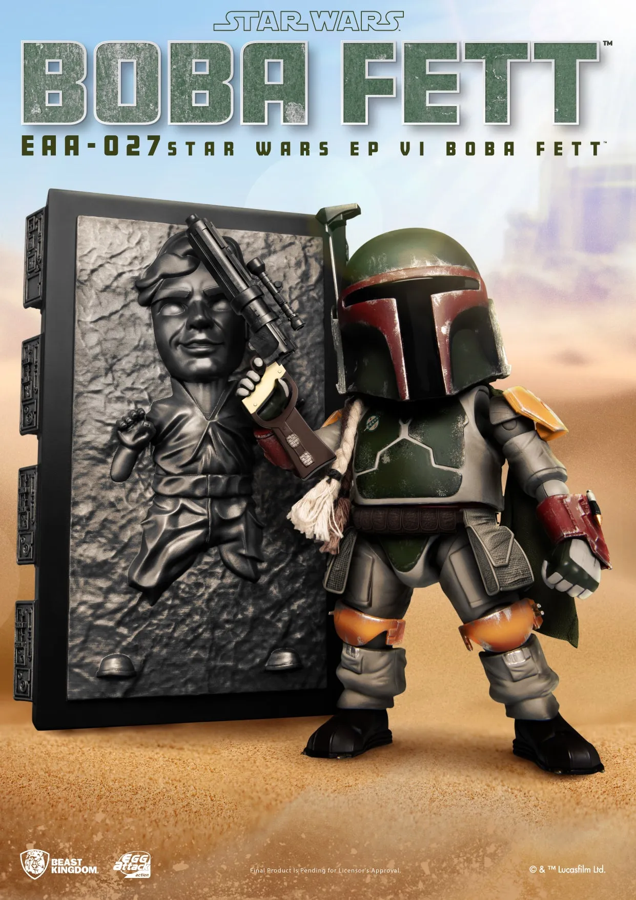 Beast Kingdom EAA-027 Star Wars Return of the Jedi Episode VI: Boba Fett Egg Attack Action Figure