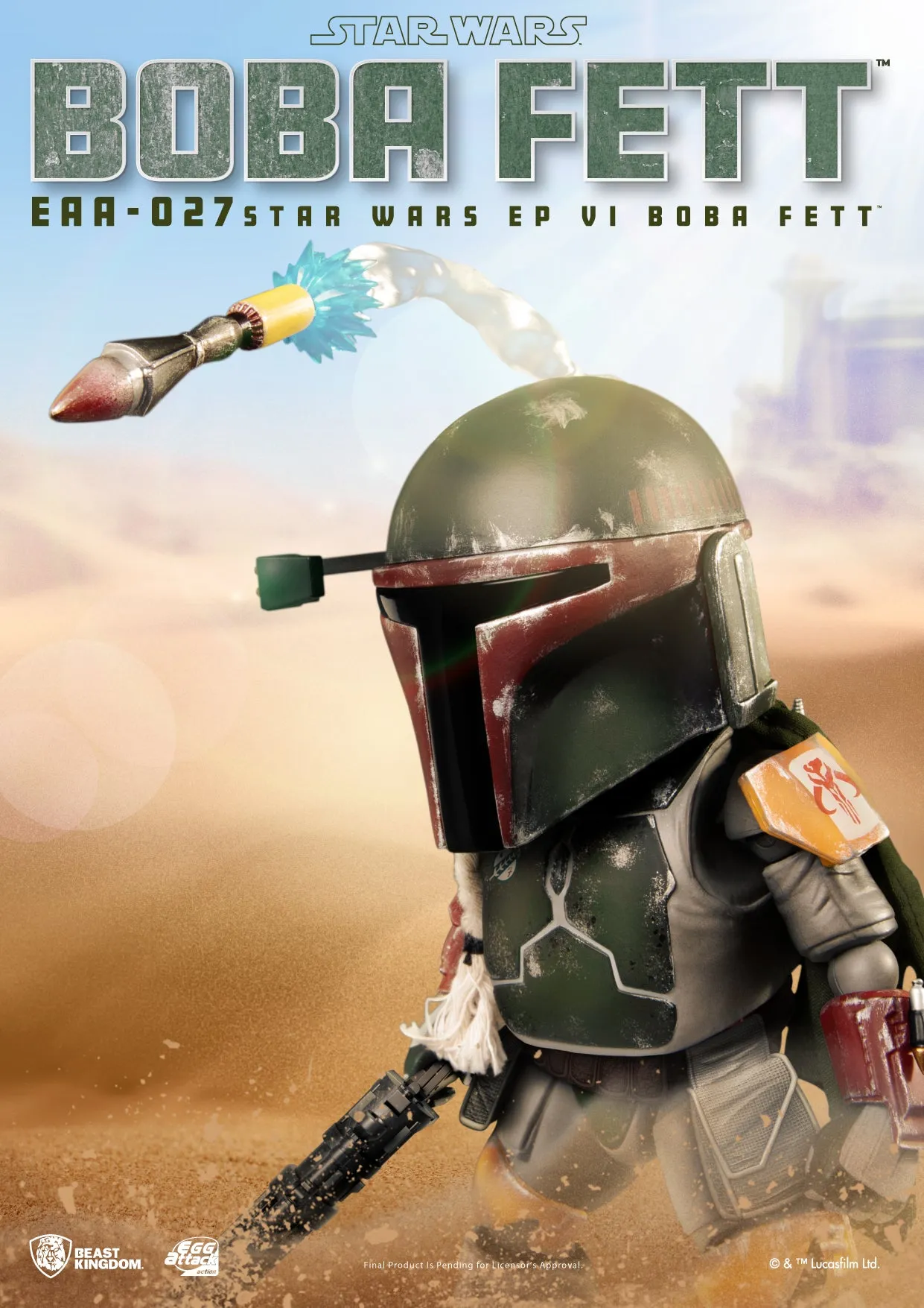 Beast Kingdom EAA-027 Star Wars Return of the Jedi Episode VI: Boba Fett Egg Attack Action Figure