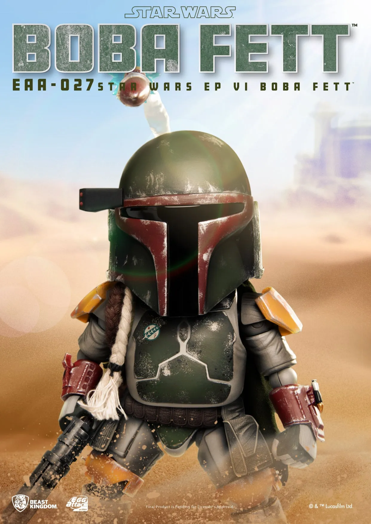 Beast Kingdom EAA-027 Star Wars Return of the Jedi Episode VI: Boba Fett Egg Attack Action Figure