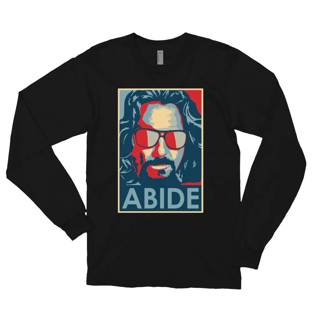 Big Lebowski Abide, Hope Style Long Sleeve Shirt
