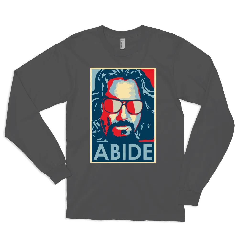 Big Lebowski Abide, Hope Style Long Sleeve Shirt
