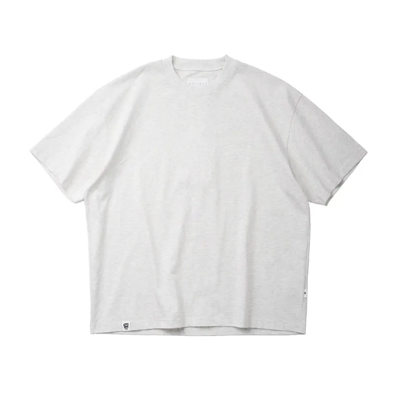 BOHRHOO ピュアコットンルーズラウンドネックTシャツ BHH025