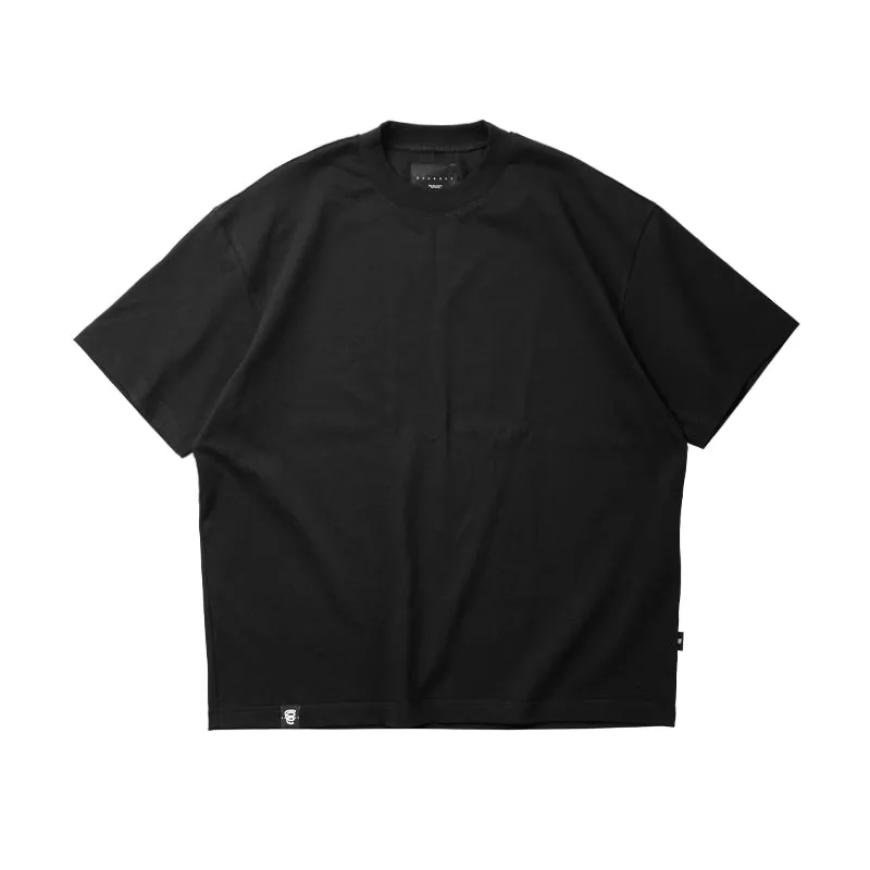 BOHRHOO ピュアコットンルーズラウンドネックTシャツ BHH025