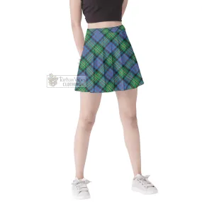 Bowie Ancient Tartan Women's Plated Mini Skirt