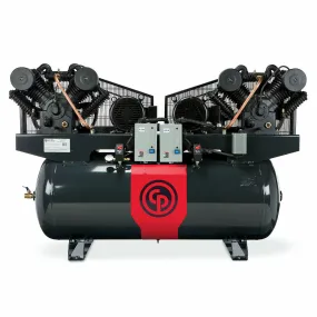Chicago Pneumatic RCP-C20123D- 20hp (10hpx2) Duplex Reciprocating Compressor, 70 CFM @ 175 PSI, 230V/3Ph, PN: 8090301436