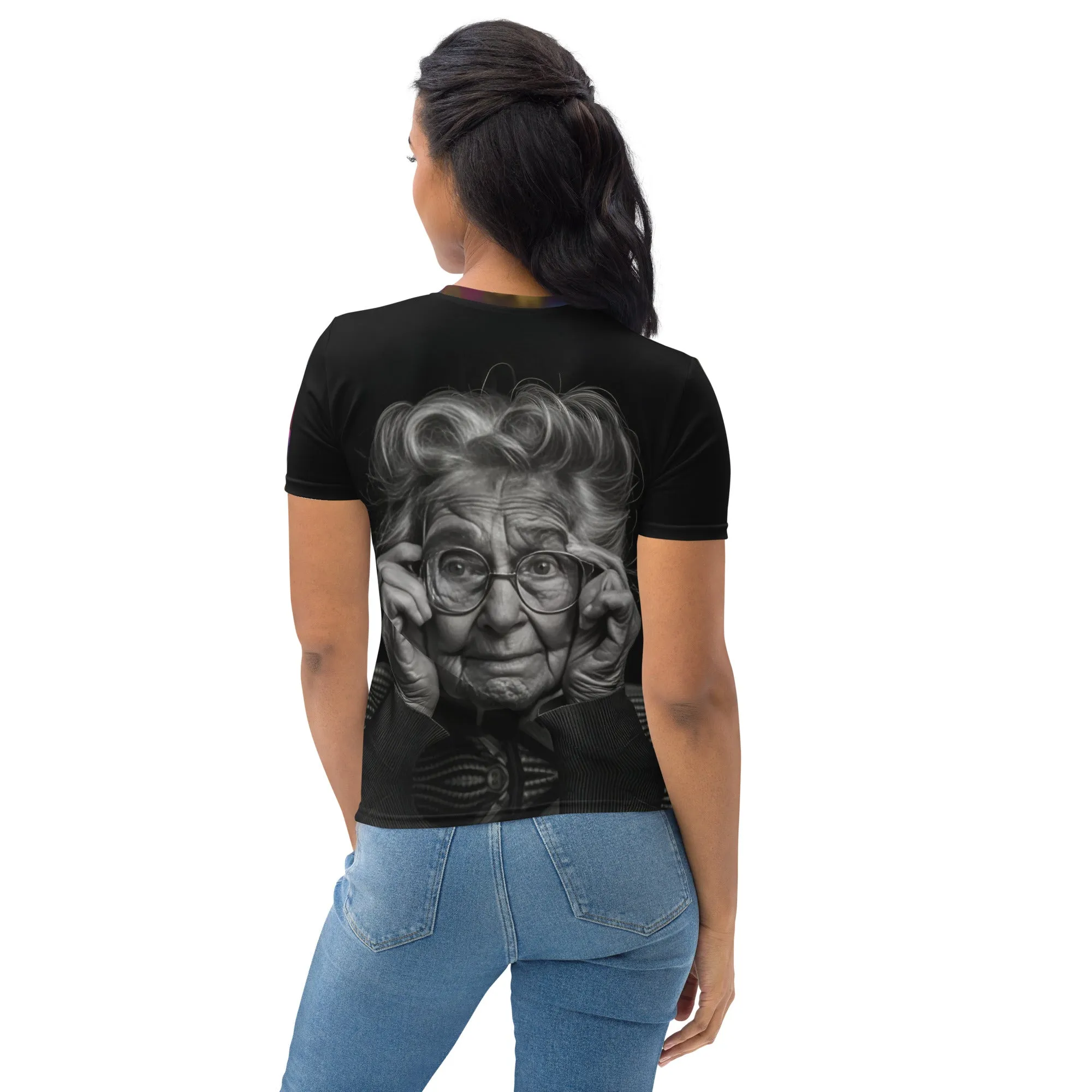 Elegant Contrast Women's T-shirt