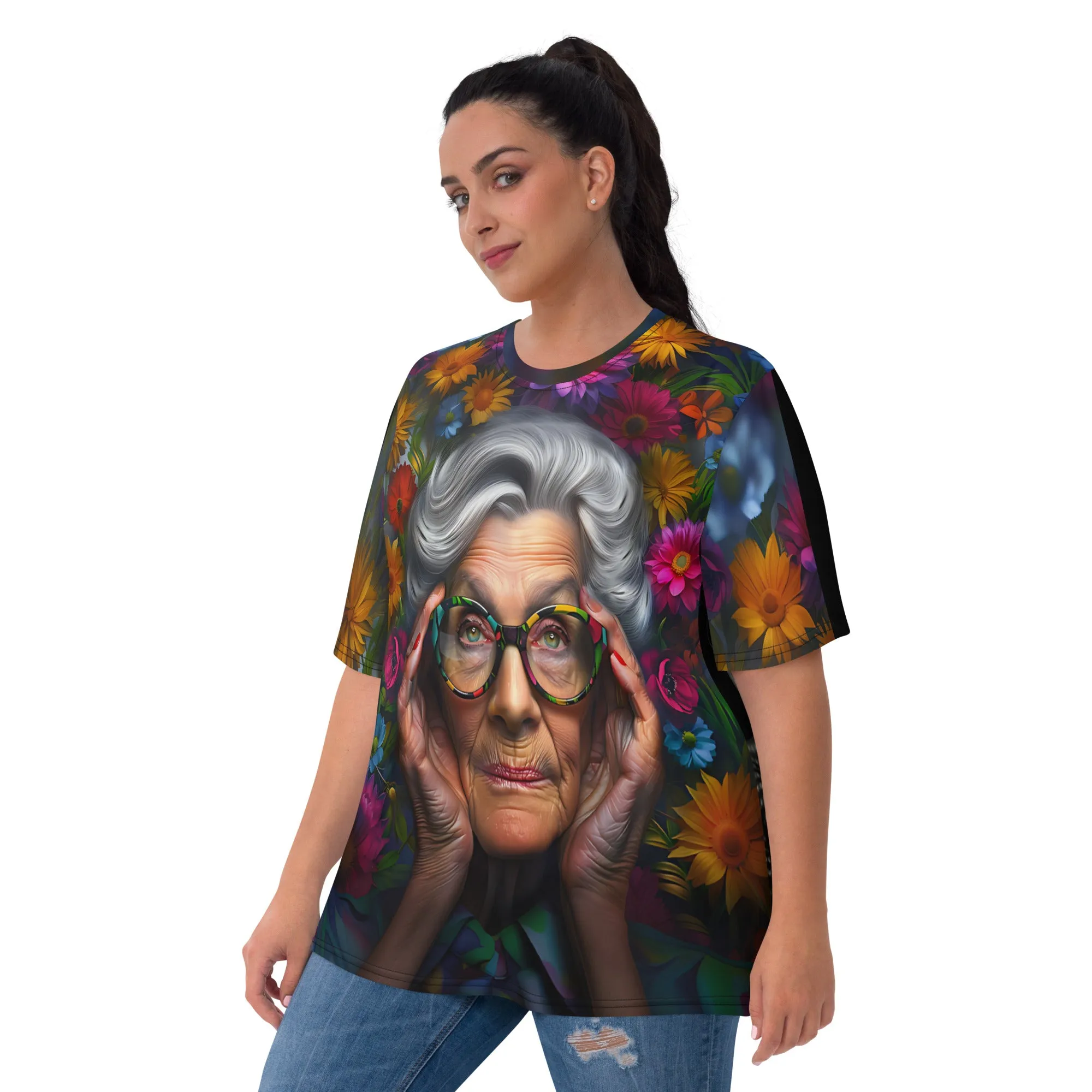 Elegant Contrast Women's T-shirt