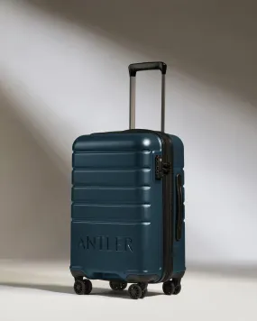 Expandable Carry-on Luggage in Mid Blue - Logo