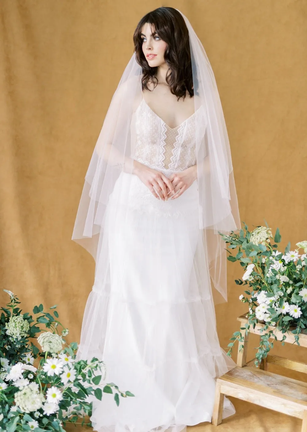 FALLON Whisper Tulle Drop Veil