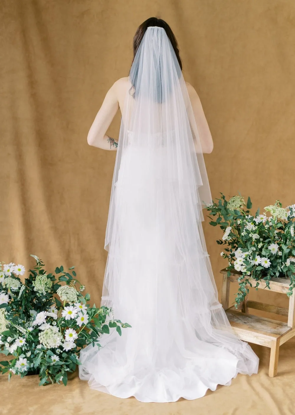 FALLON Whisper Tulle Drop Veil