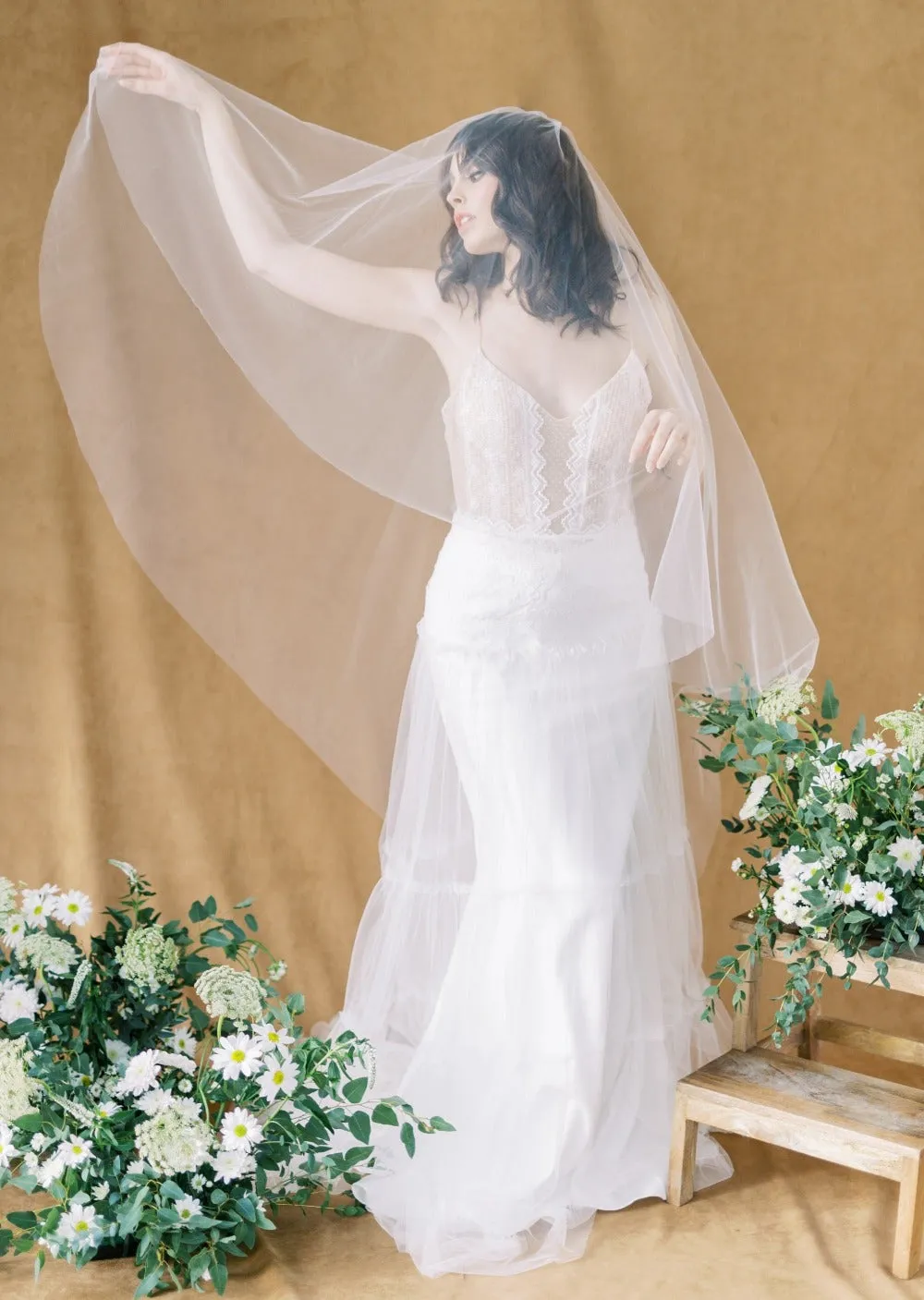 FALLON Whisper Tulle Drop Veil