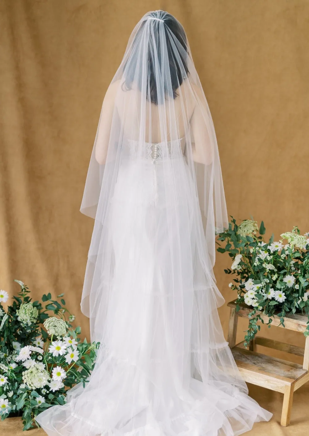 FALLON Whisper Tulle Drop Veil