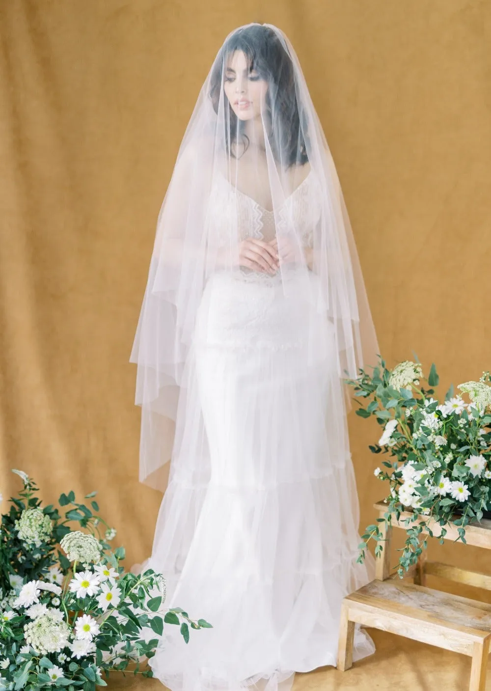 FALLON Whisper Tulle Drop Veil