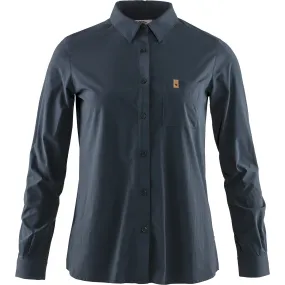 Fjällräven Women&#x27;s Övik Lite Shirt Long Sleeve Navy | Buy Fjällräven Women&#x27;s Övik Lite Shirt Long Sleeve Navy here | Outnorth