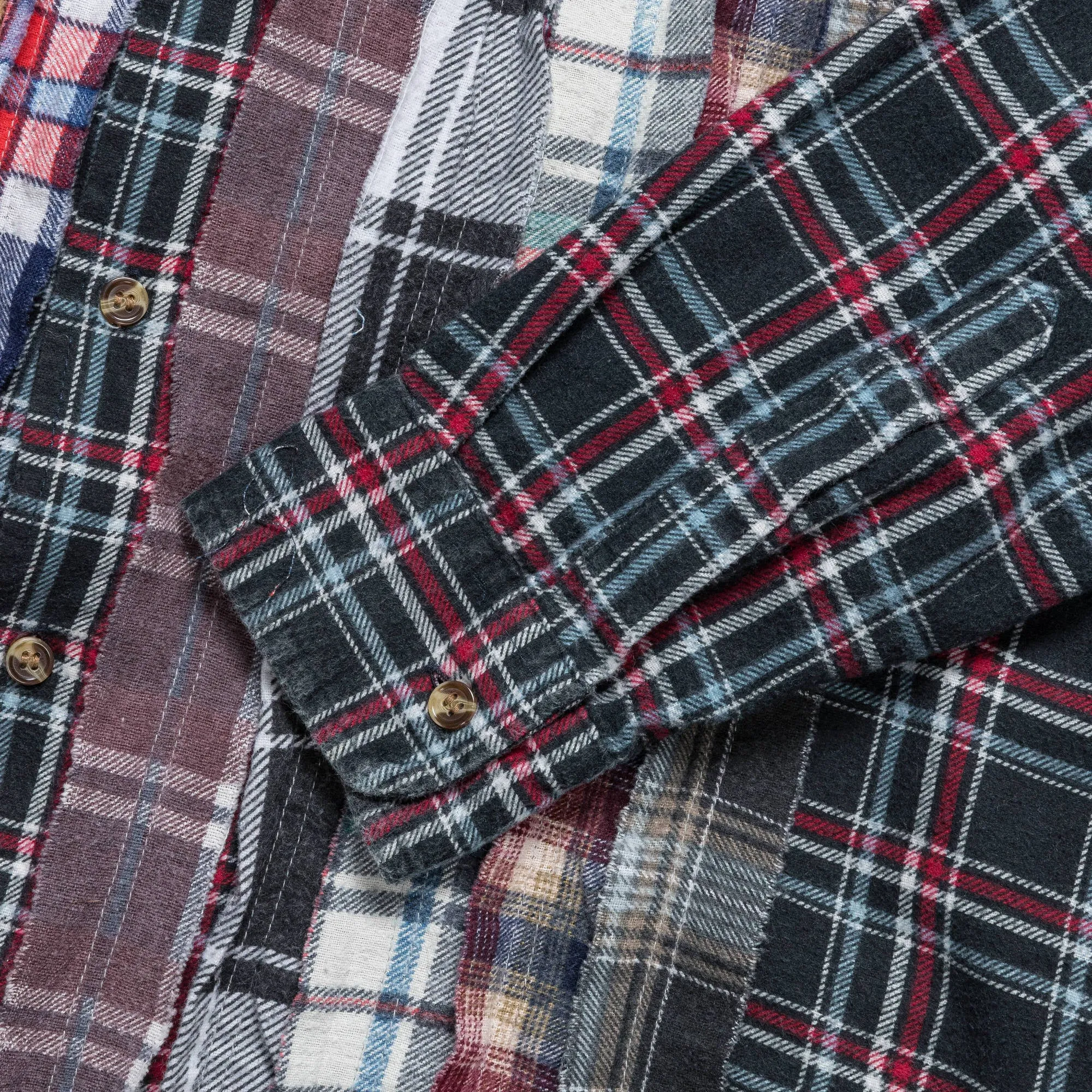 FW24 Rebuild Flannel Ribbon Shirt - Large #7