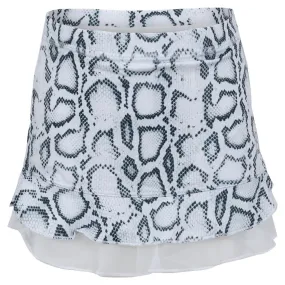 Girls' UV Colors Ruffle Tennis Skort Cobra