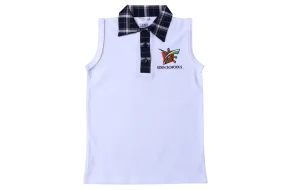 Golf Shirt White S/Less EMB - Eden Prep