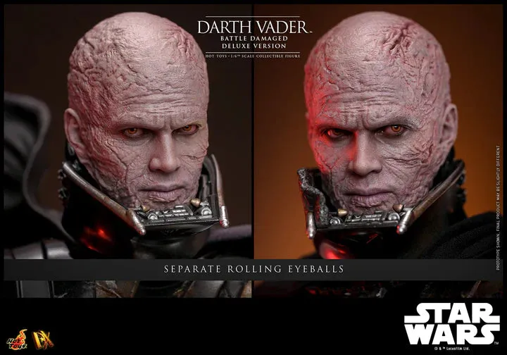 HOT TOYS STAR WARS - 1/6TH SCALE DARTH VADER (BATTLE DAMAGED) COLLECTIBLE FIGURE (DELUXE VERSION) - DX45