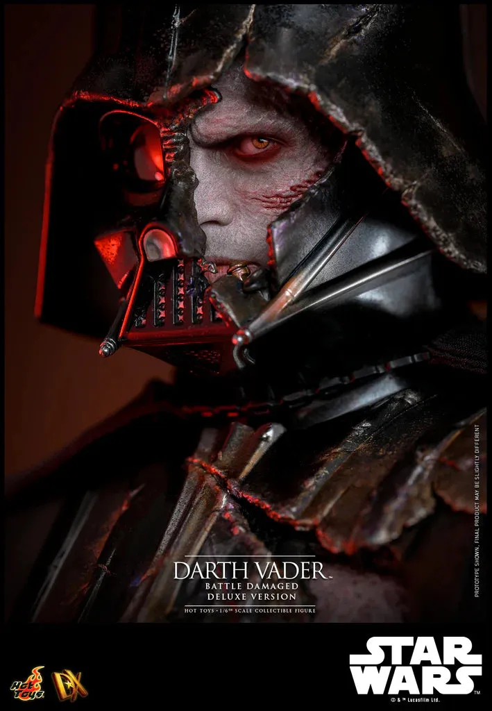 HOT TOYS STAR WARS - 1/6TH SCALE DARTH VADER (BATTLE DAMAGED) COLLECTIBLE FIGURE (DELUXE VERSION) - DX45