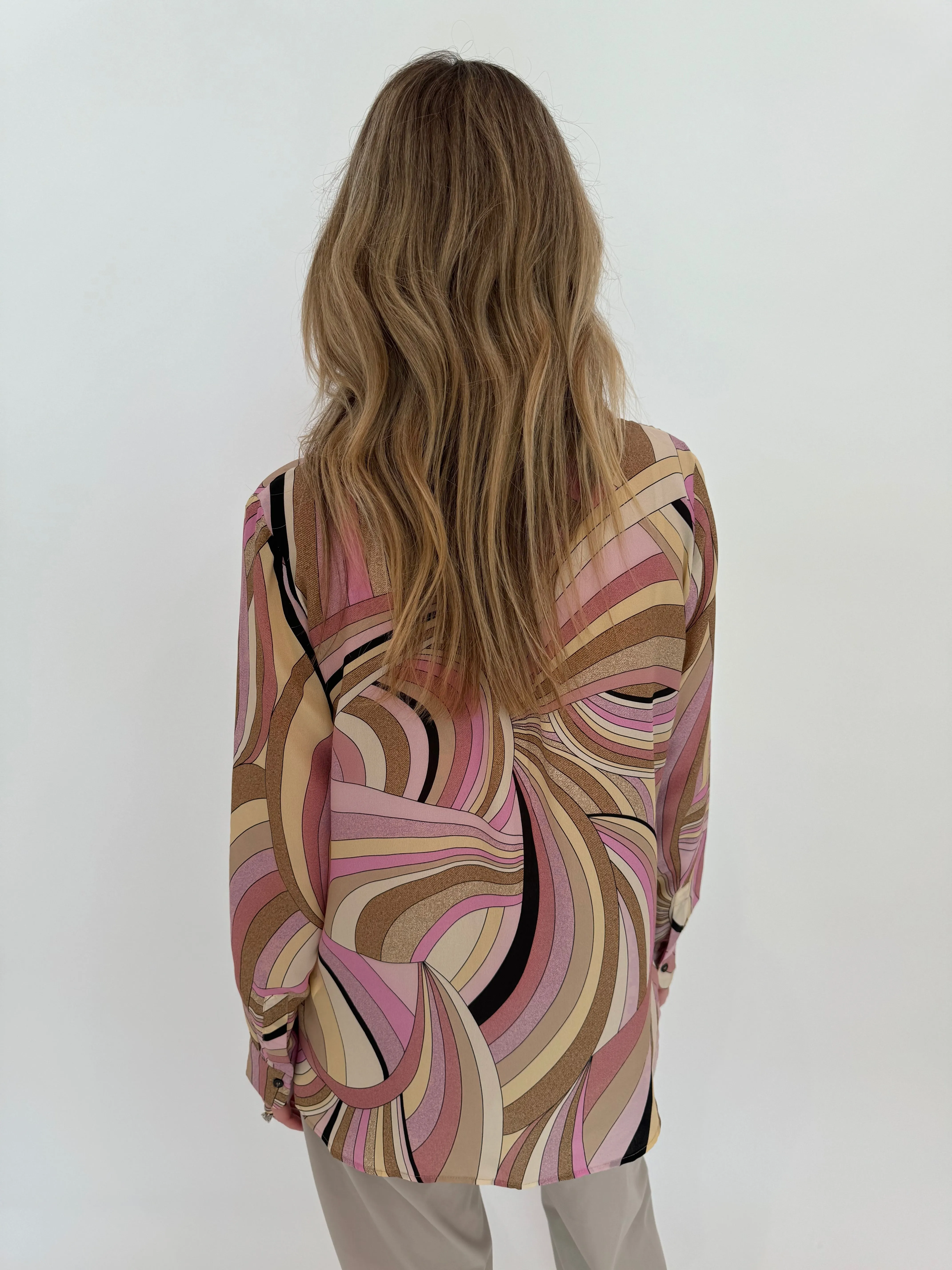 Minerva Silk Crepe Shirt - Natural Waves