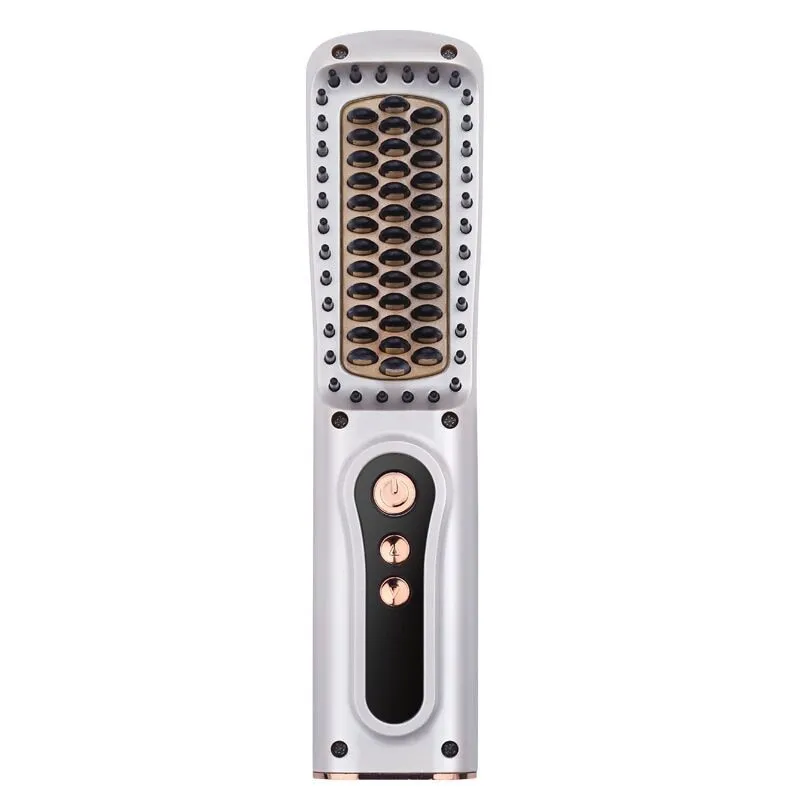 Multifunction USB  Beard/Hair  Straightener Brush Styler