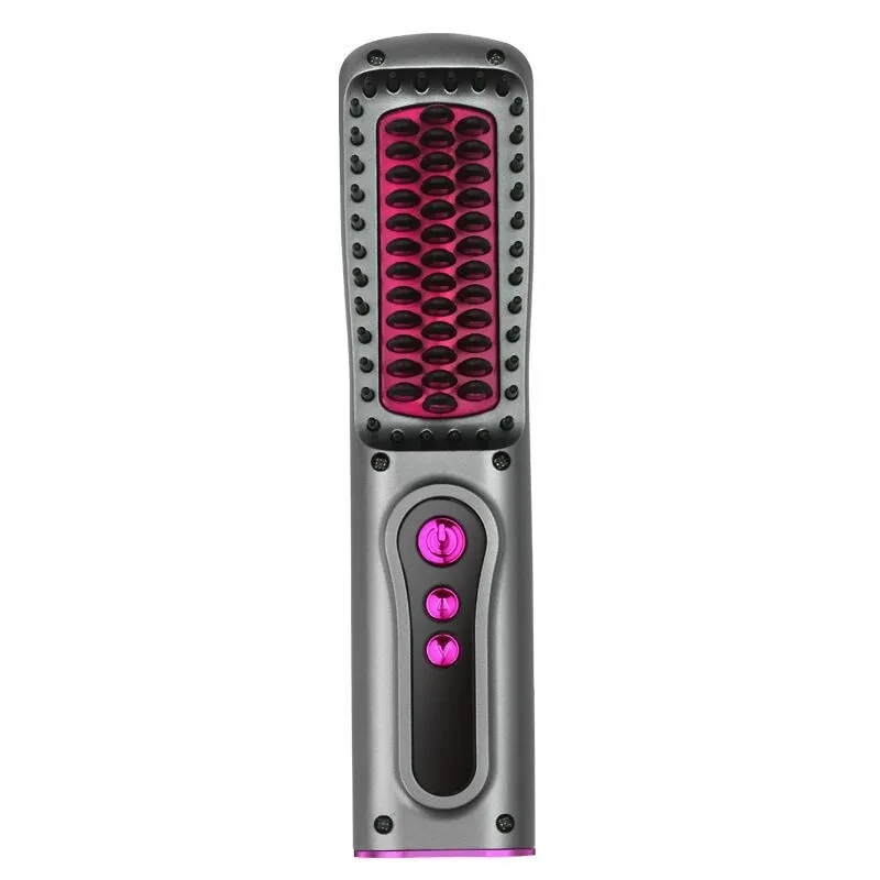 Multifunction USB  Beard/Hair  Straightener Brush Styler