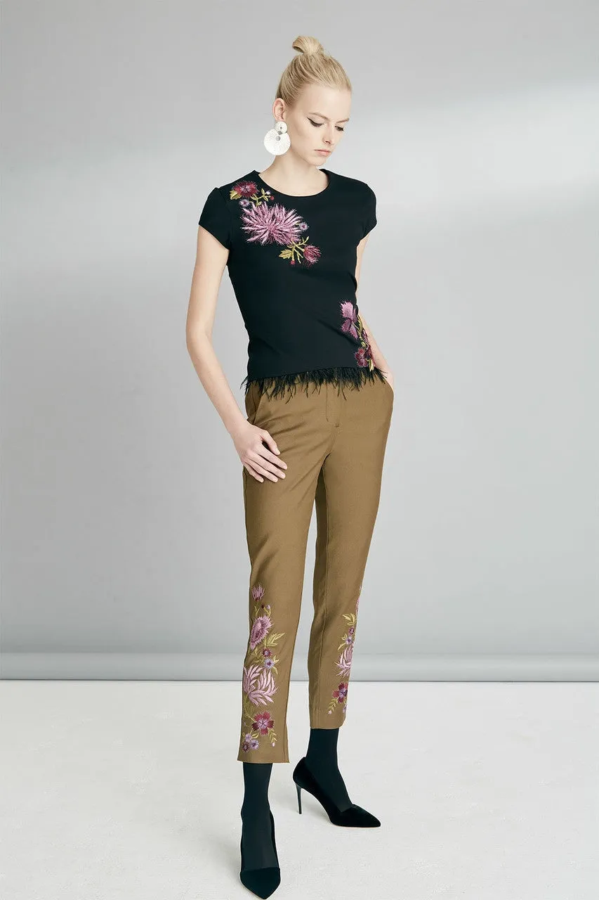 Novelty Tees T-Shirt With 3D Embroidery