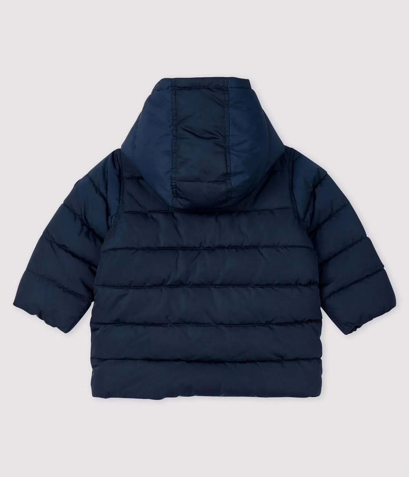 Petit Bateau Baby Boy Quilted Puffer Jacket - Smoking Blue - 12M