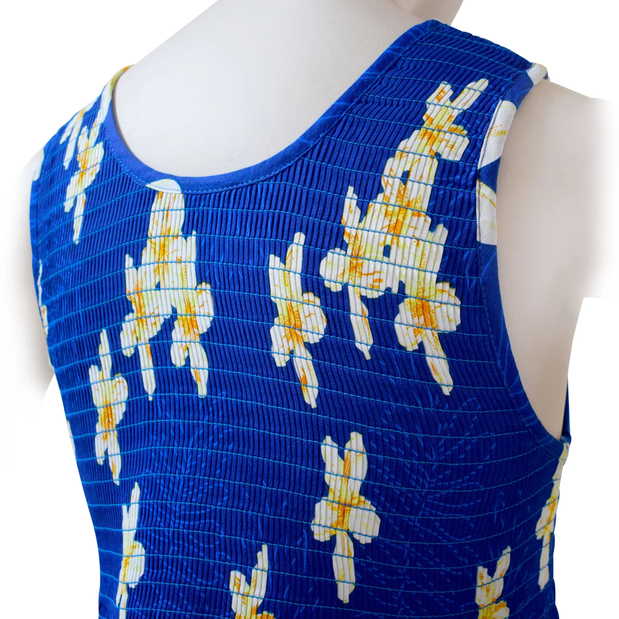 Plumeria Women Short Elastic Tank Dress