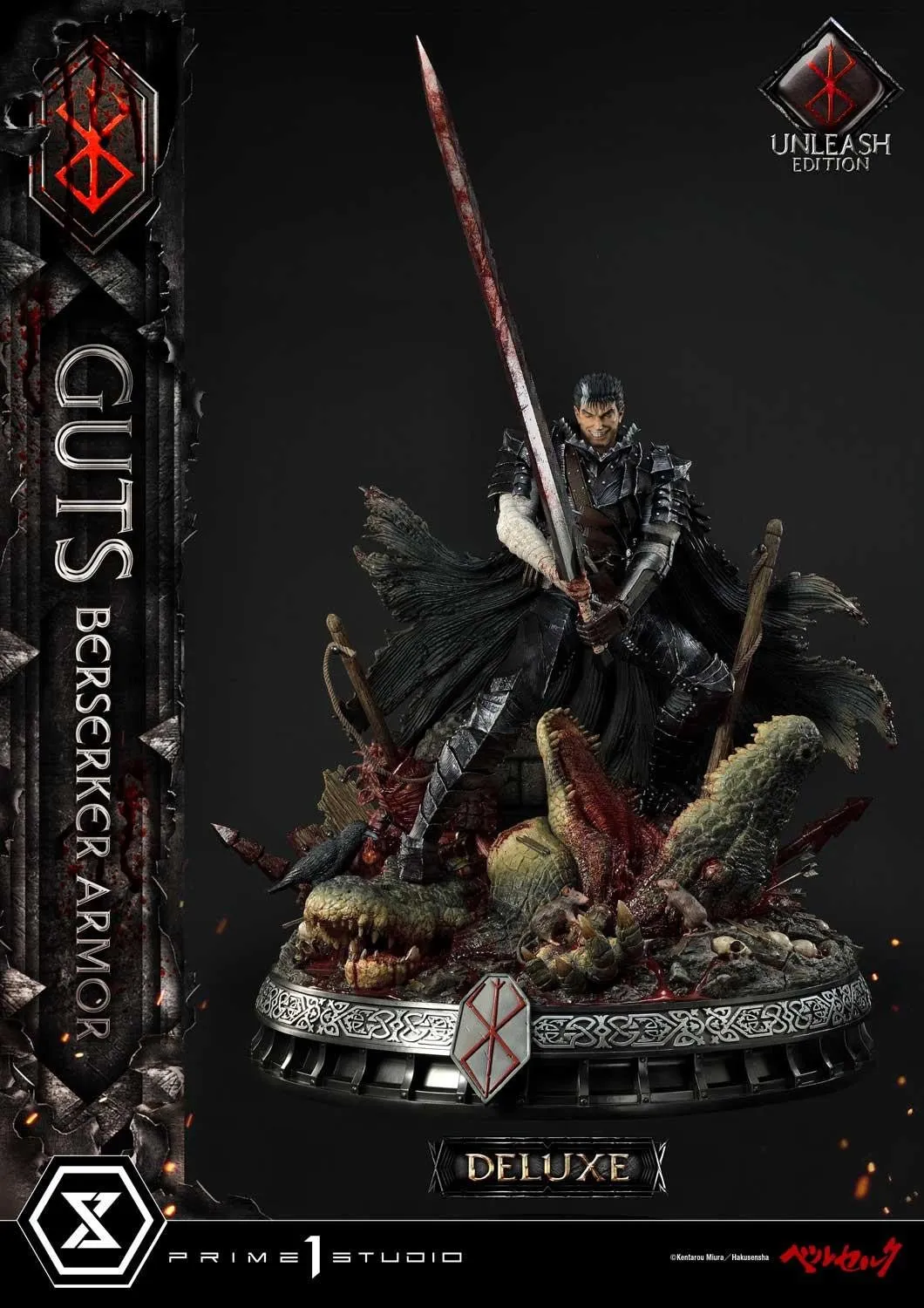PRE-ORDER: Prime 1 Ultimate Premium Masterline Berserk Guts, Berserker Armor Unleash Edition Deluxe Version 1/4 Scale Statue