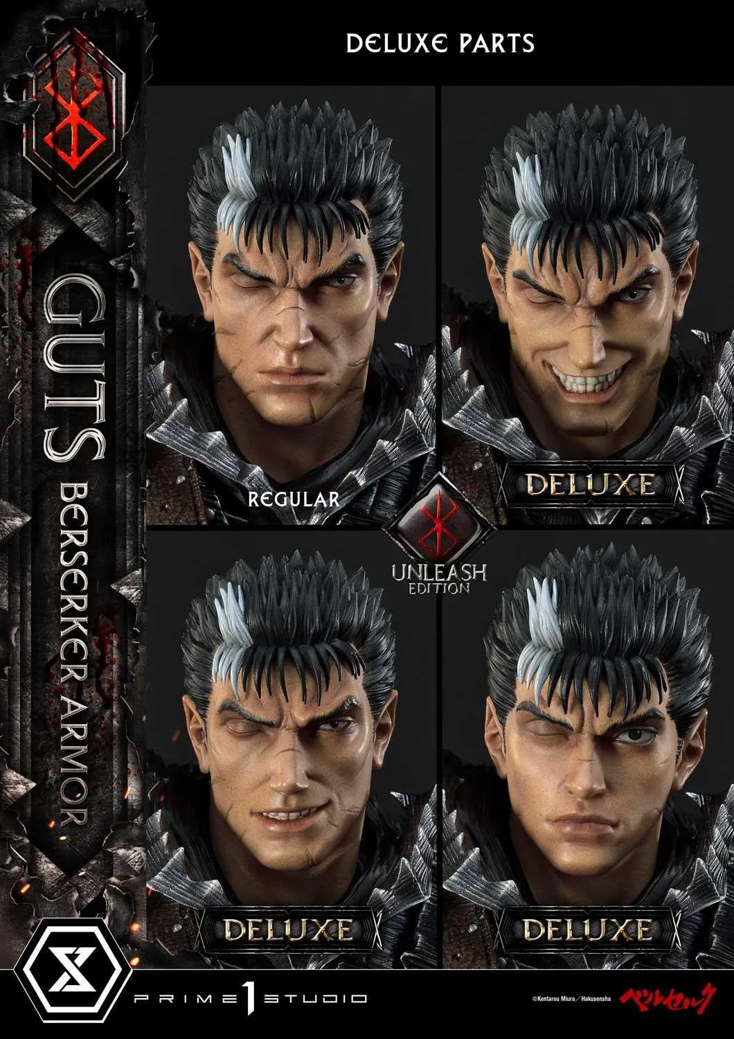 PRE-ORDER: Prime 1 Ultimate Premium Masterline Berserk Guts, Berserker Armor Unleash Edition Deluxe Version 1/4 Scale Statue