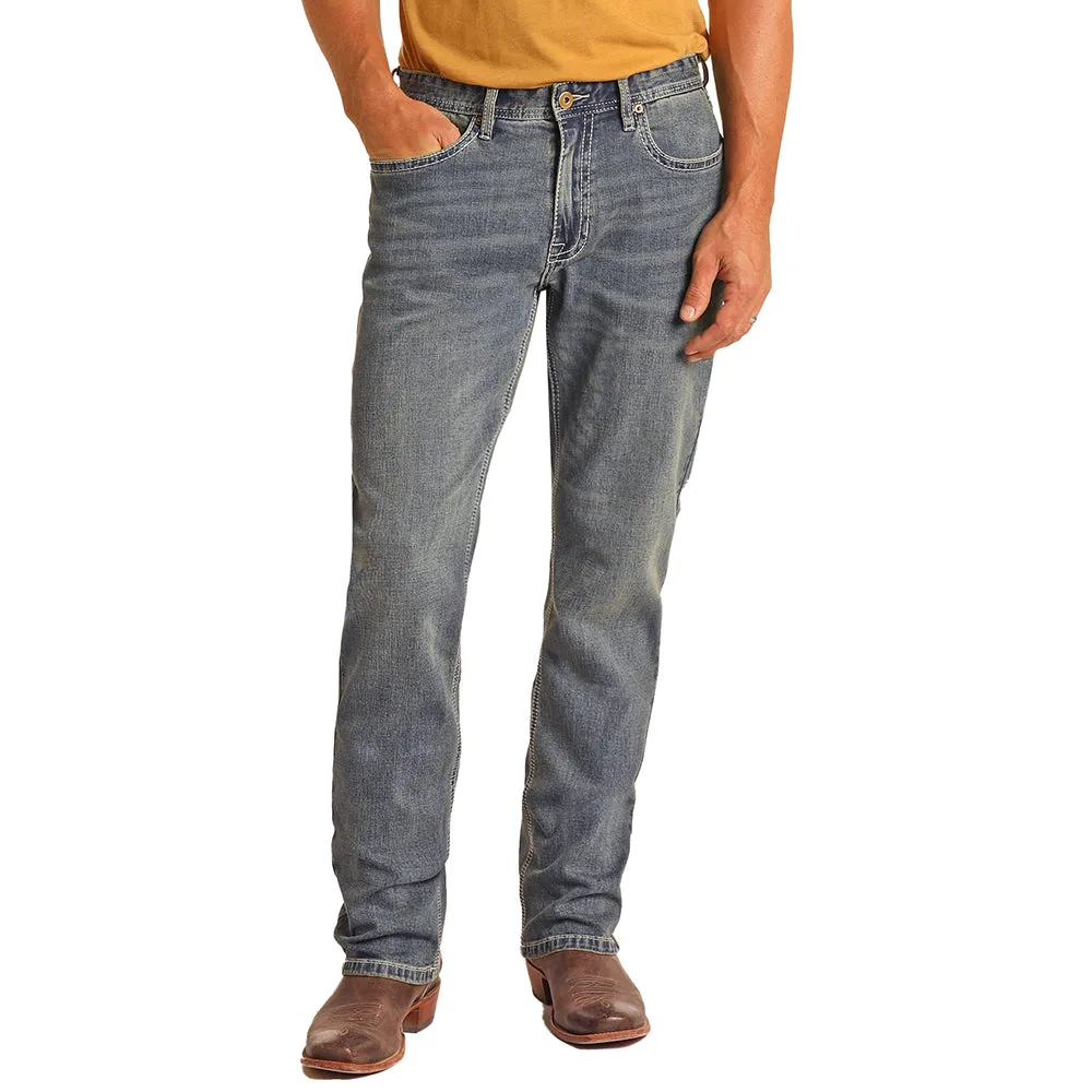 "Light wash" Relaxed Fit Stackable Bootcut Hooey Jeans