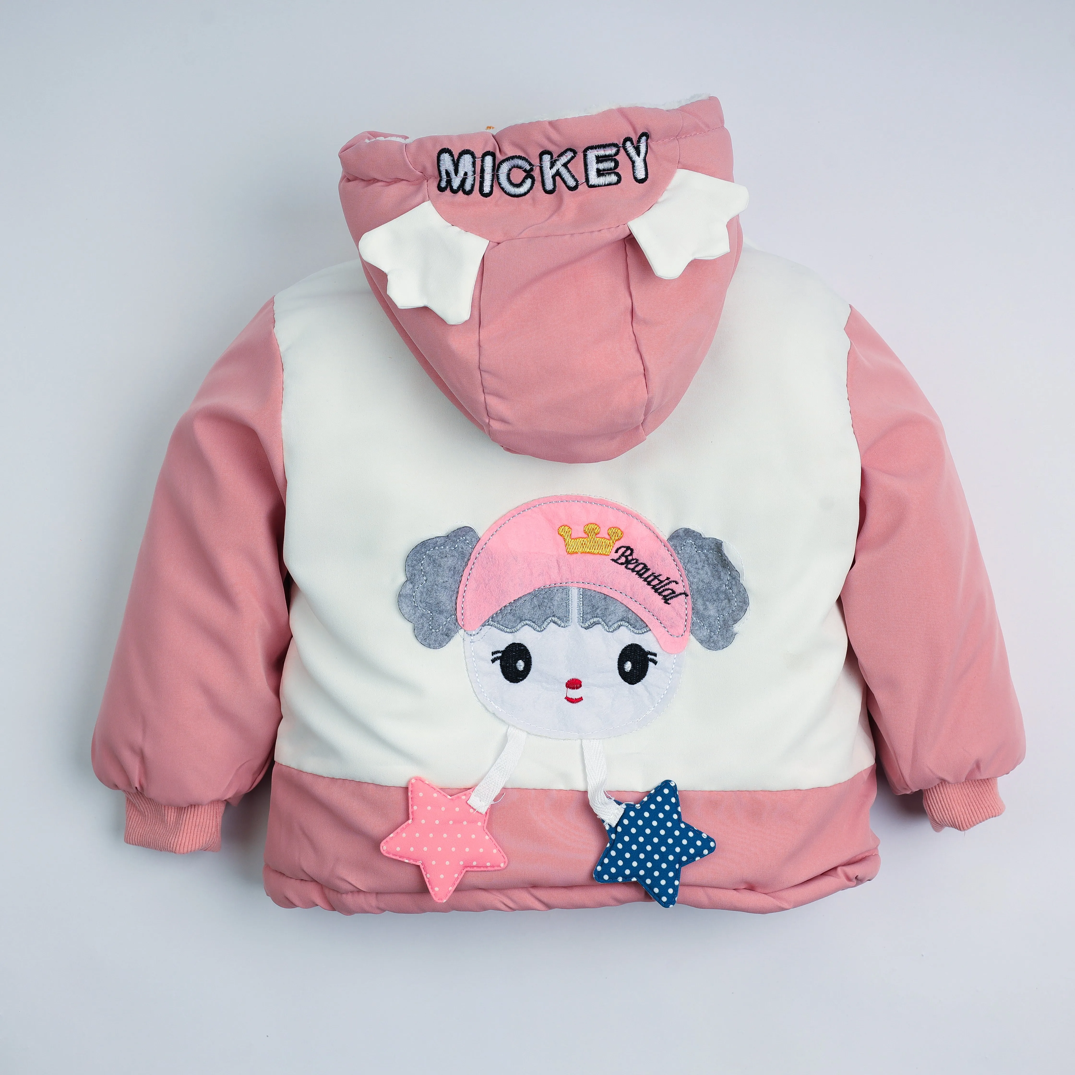 Relaxed-fit Hooded Gabardine Jacket For Girls 7225
