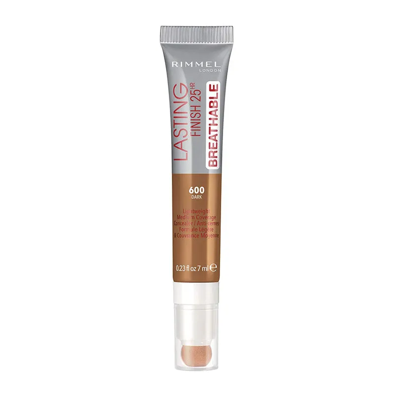 RIMMEL - Lasting Finish Breathable Concealer, Dark - 0.23 fl. oz. (7 ml)