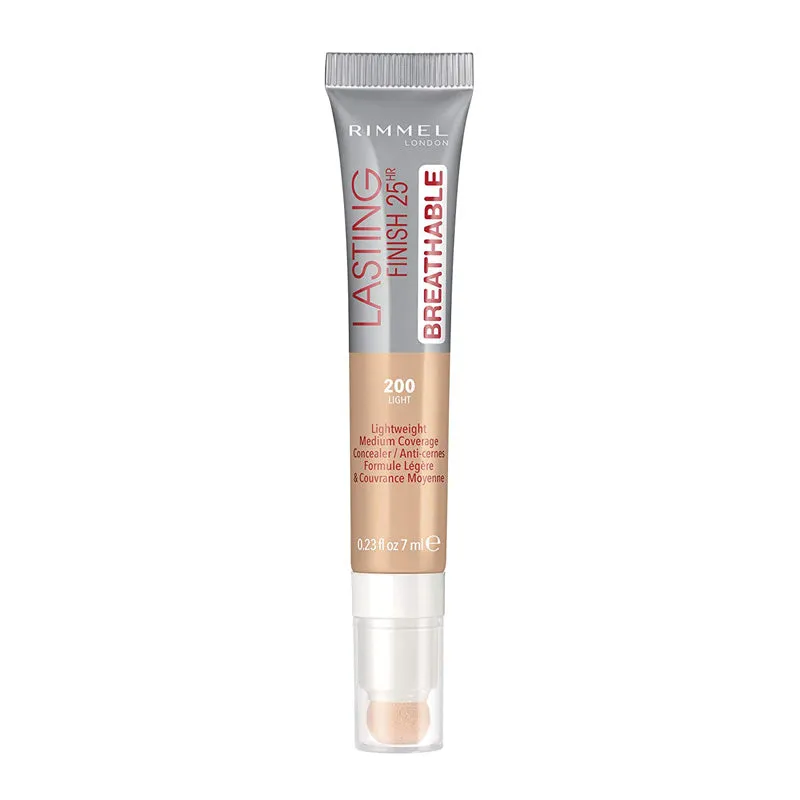 RIMMEL - Lasting Finish Breathable Concealer, Light - 0.23 fl. oz. (7 ml)