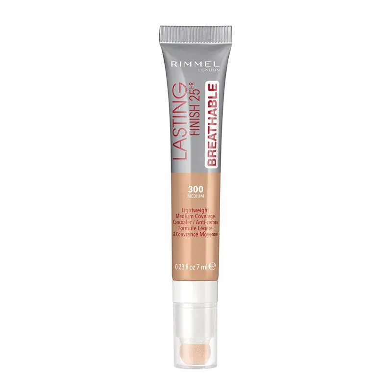 RIMMEL - Lasting Finish Breathable Concealer, Medium - 0.23 fl. oz. (7 ml)