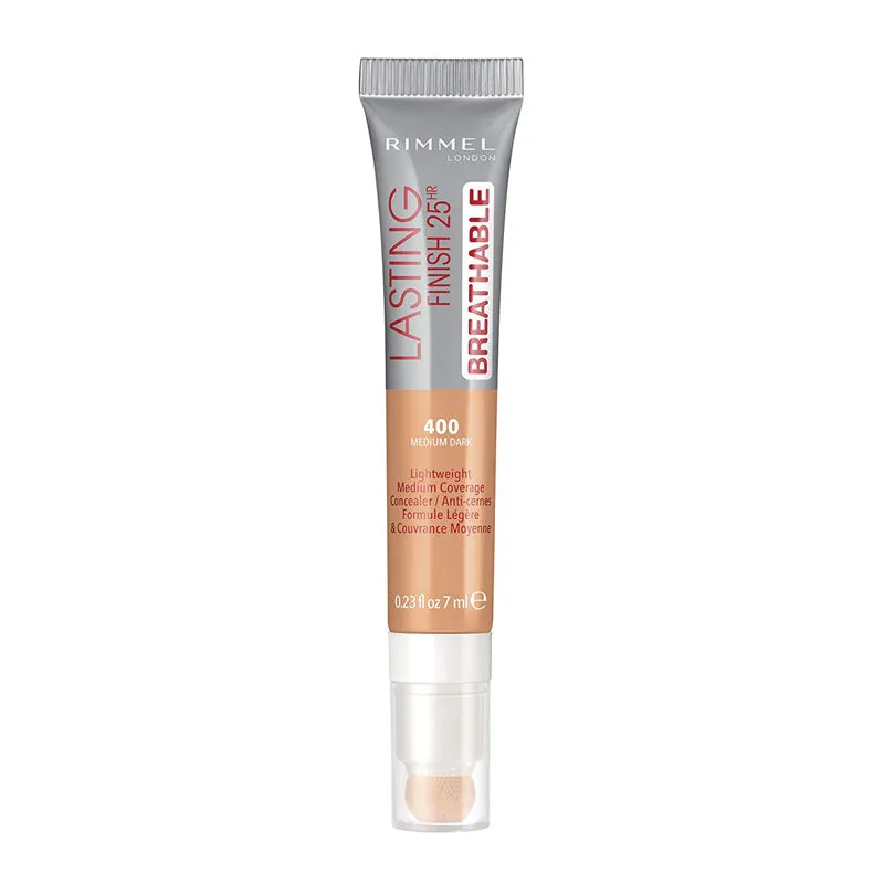 RIMMEL - Lasting Finish Breathable Concealer, Medium Dark - 0.23 fl. oz. (7 ml)