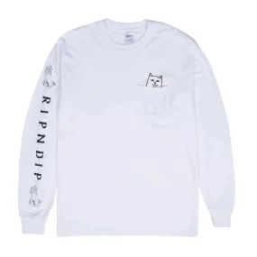 Ripndip Pocket Longsleeve T-Shirt Lord Nermal White